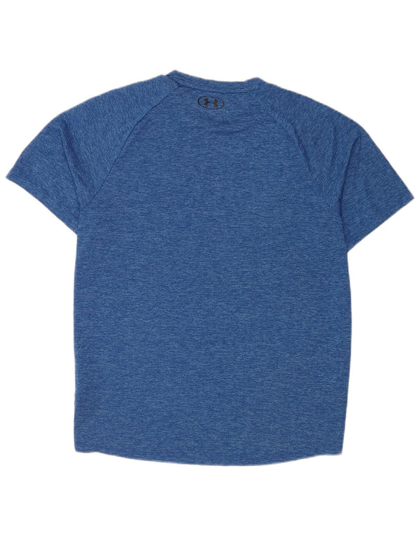 Under Armour - Camiseta para hombre, talla grande, poliéster moteado en azul