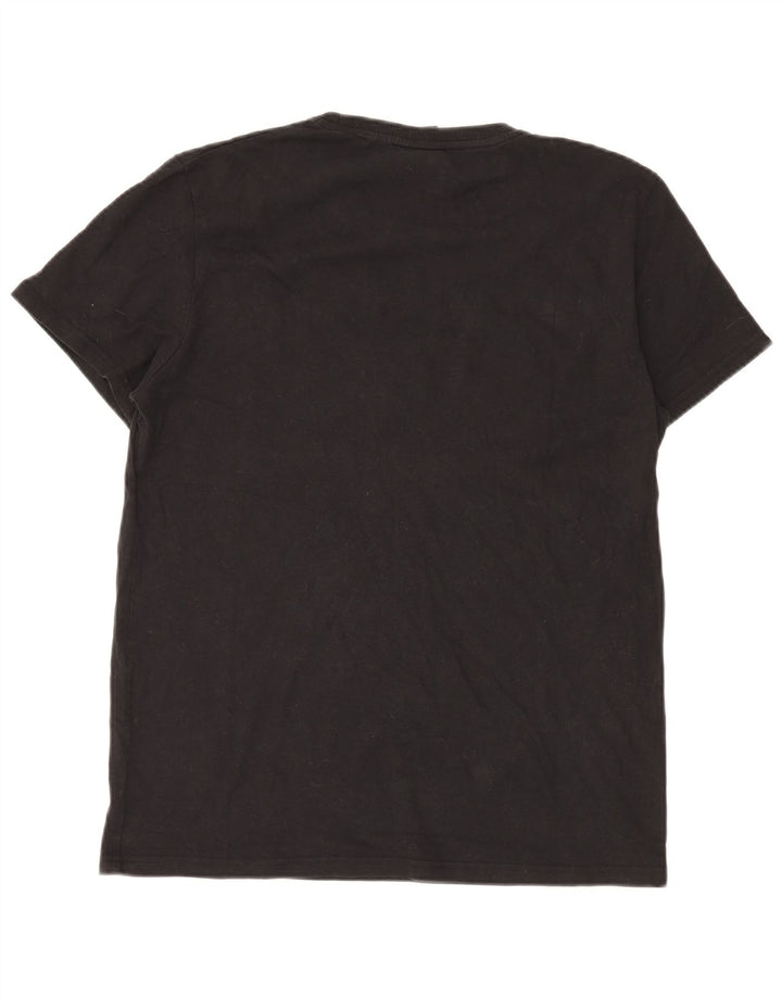 Superdry Hombre Camiseta Gráfica Top XL Negro