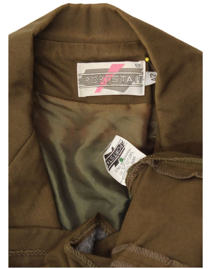 Sport Staff Chaqueta tipo blazer de manga corta para mujer con 5 botones IT 42 Medium Khaki