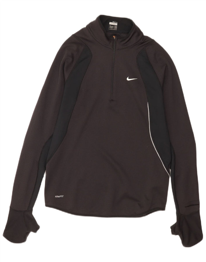 Nike - Chándal con cremallera y cuello para hombre, talla S, color negro