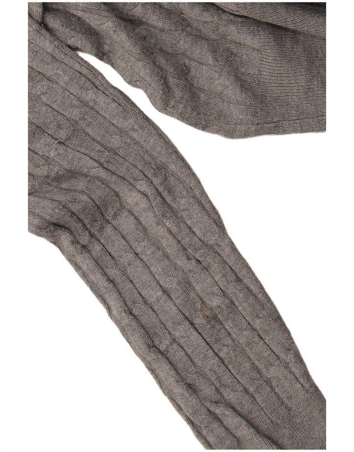 Zara Hombre Jersey Cuello Redondo Viscosa Gris Medio