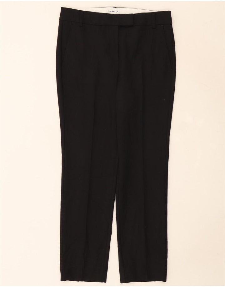 Pantalón De Traje Recto Marella Mujer W30 L27 Negro