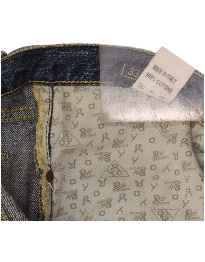 ROY ROGERS Vaqueros rectos De Luxe para hombre W33 L36 Algodón azul