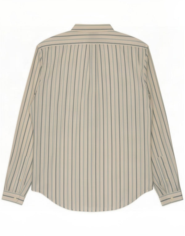 Camisa vintage para hombre Poliéster a rayas blancas grandes