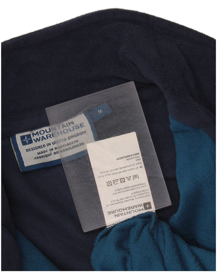 MOUNTAIN WAREHOUSE Jersey de forro polar para hombre, tamaño mediano, azul marino, color block