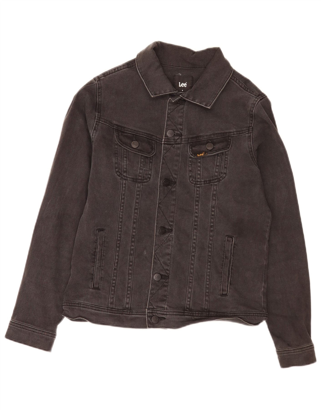 Lee Chaqueta vaquera para niño 7-8 años Algodón negro