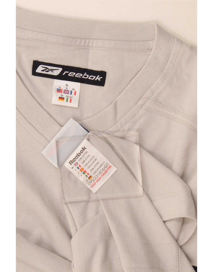 Reebok Camiseta Hombre Top XL Gris Algodón