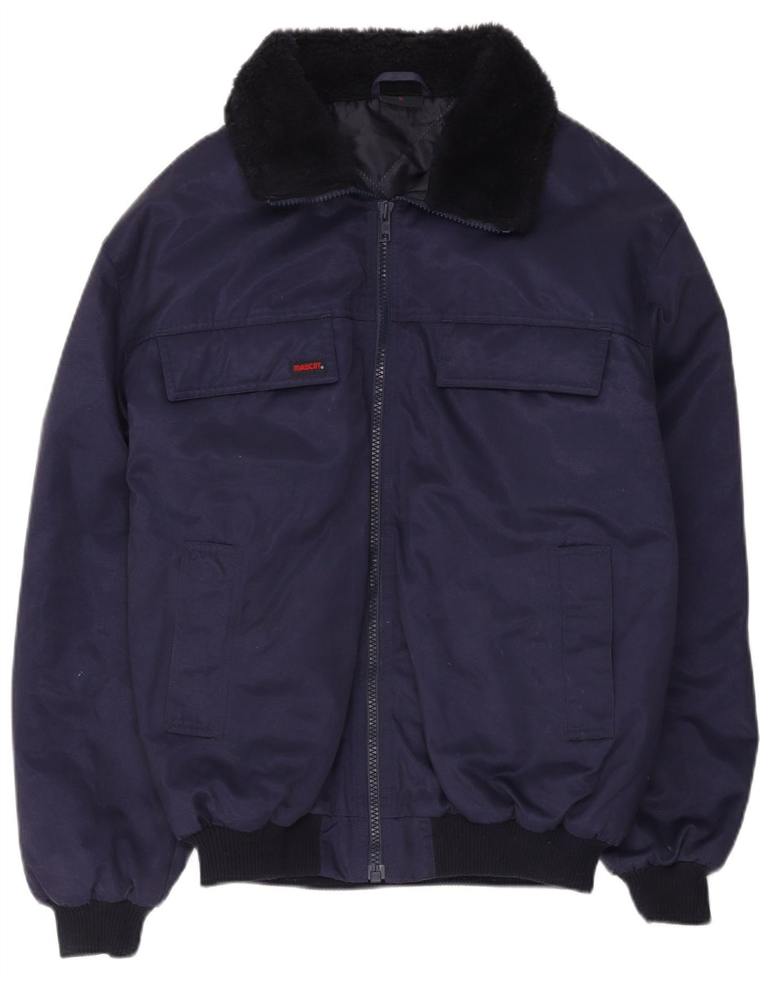Mascot Chaqueta bomber para hombre UK 40 Large Azul marino Colorblock Algodón