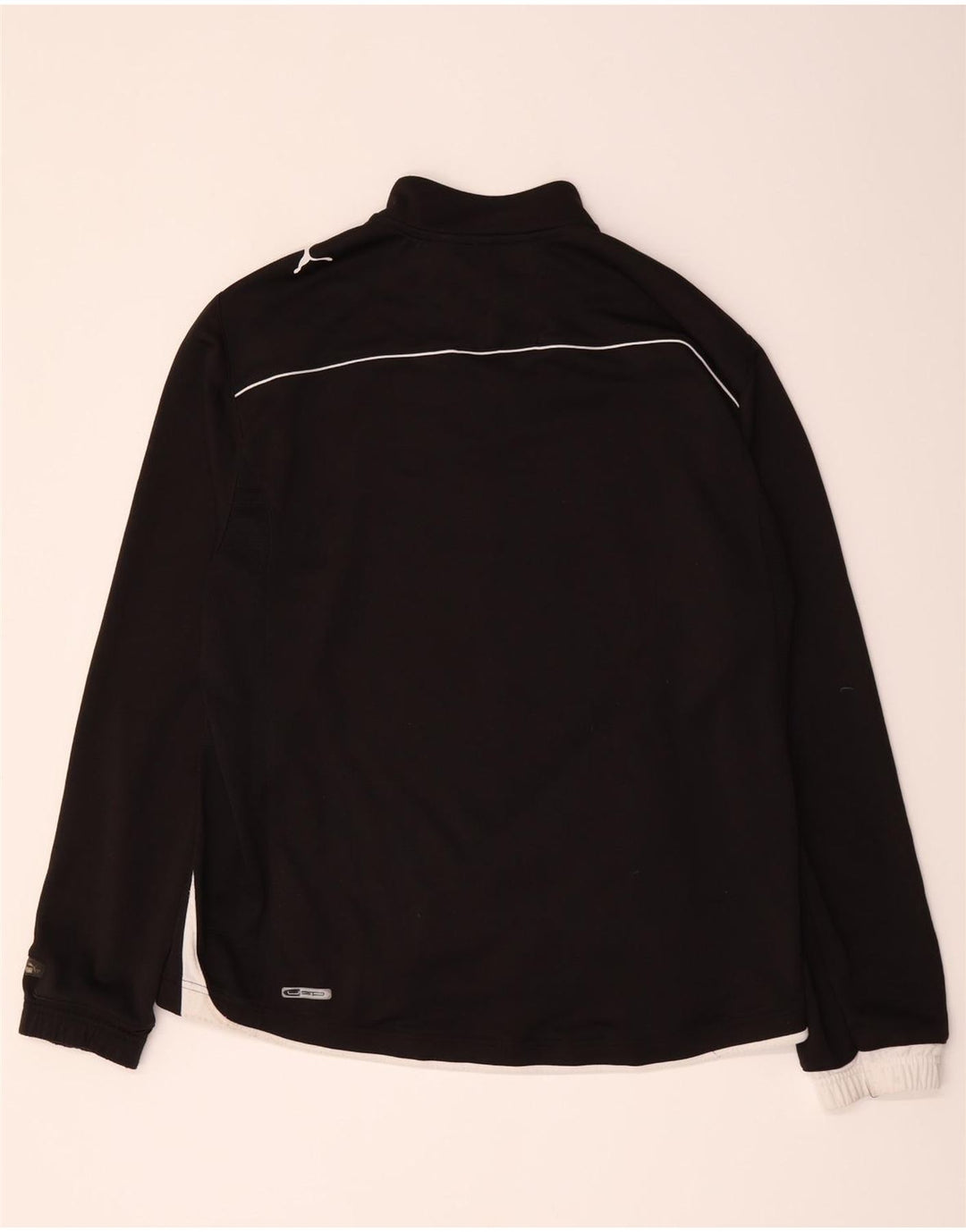 Puma Hombre Jersey Chándal Top Chaqueta Grande Negro Colorblock Poliéster