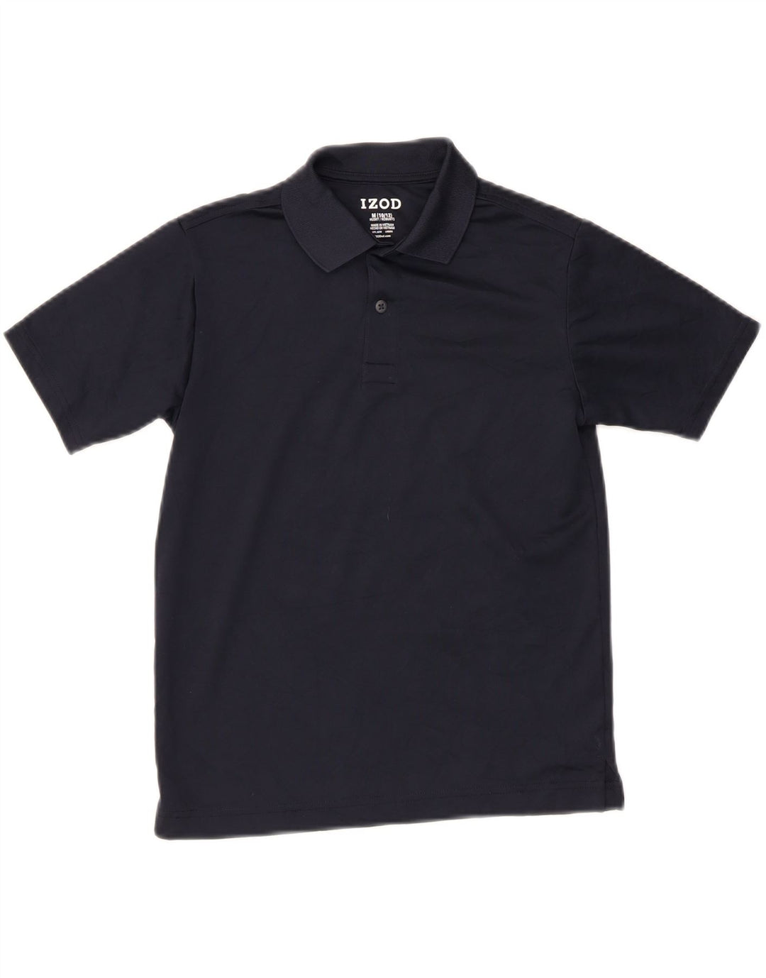IZOD Boys Husky Polo Shirt 10-11 Years Medium  Navy Blue Vintage Izod and Second-Hand Izod from Messina Hembry 