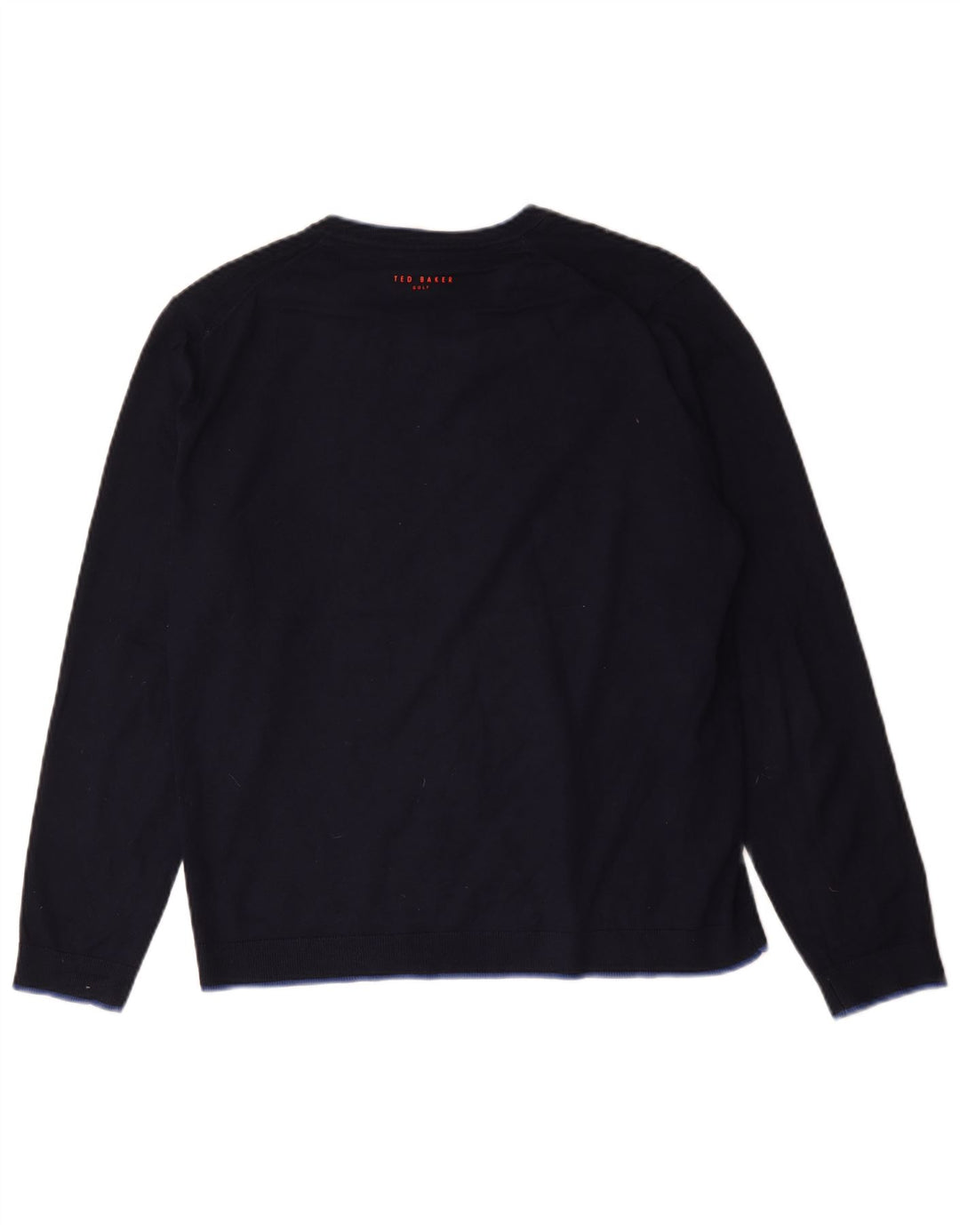 Ted Baker - Jersey con cuello en V para hombre, talla 4, grande, azul marino