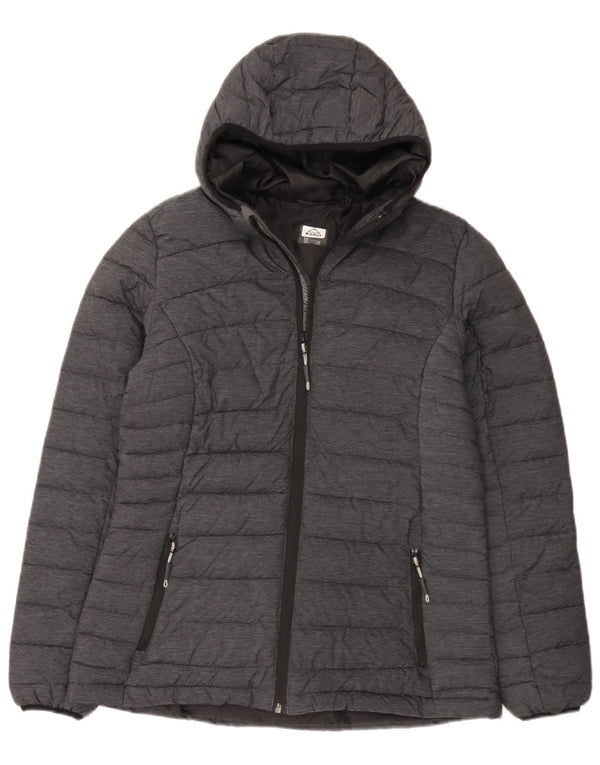 MC Kinley Chaqueta acolchada con capucha para mujer UK 44 Poliamida gris medio