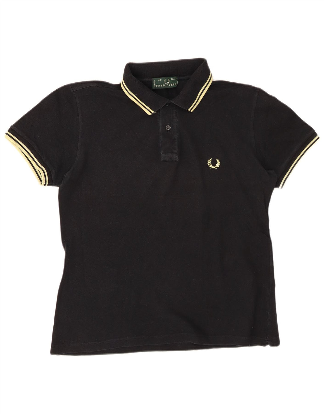 FRED PERRY Polo para hombre Algodón negro mediano