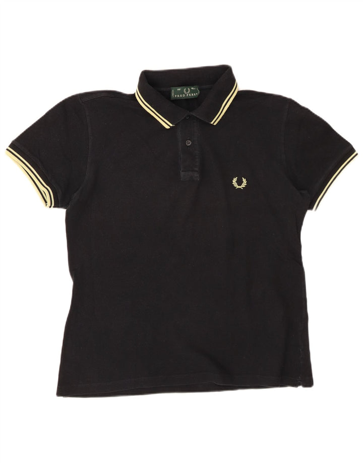 FRED PERRY Polo para hombre Algodón negro mediano