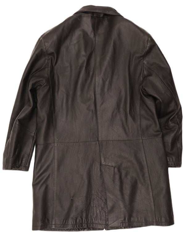 Sorbino Abrigo de cuero para hombre UK 44 2XL Negro