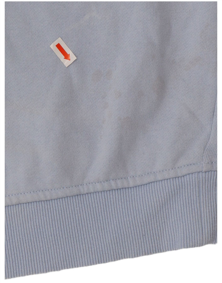 FILA Sudadera gráfica para mujer Jersey UK 44 Algodón azul medio con bloques de color