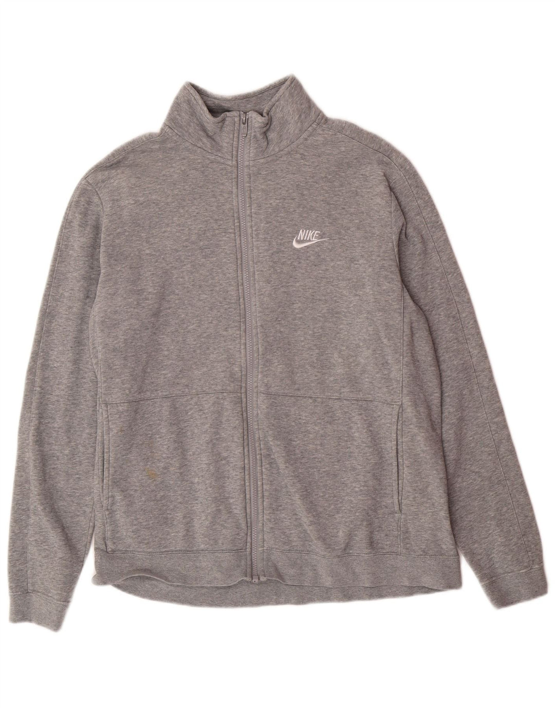 Nike - Chaqueta de chándal para hombre, talla grande, algodón gris