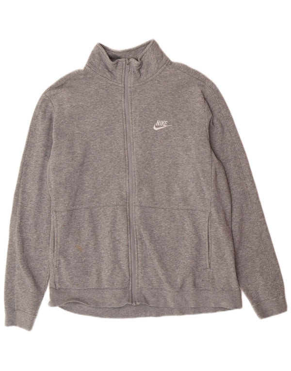 Nike - Chaqueta de chándal para hombre, talla grande, algodón gris