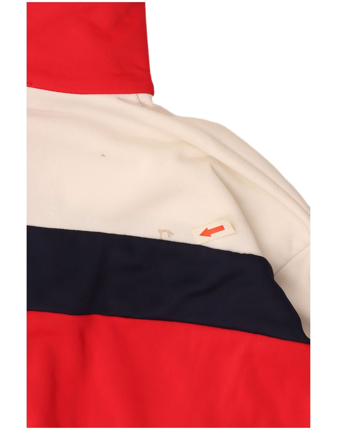 Vintage Mujer Chándal Top Chaqueta IT 44 XS Rojo Colorblock