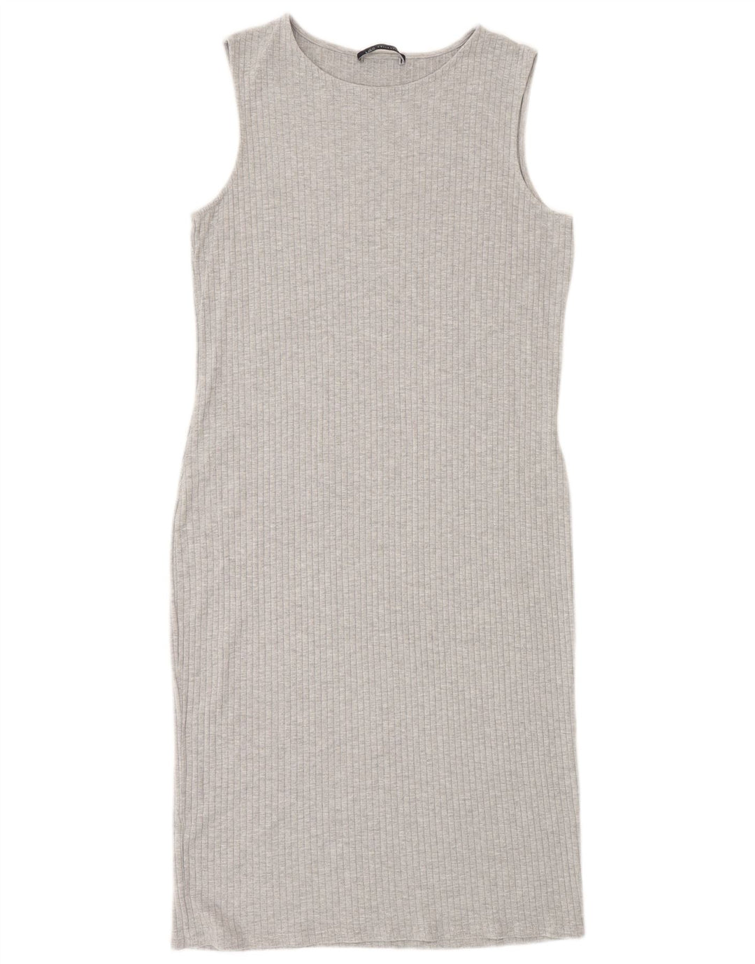 Marks & Spencer Vestido ajustado sin mangas para mujer UK 42 Viscosa gris medio