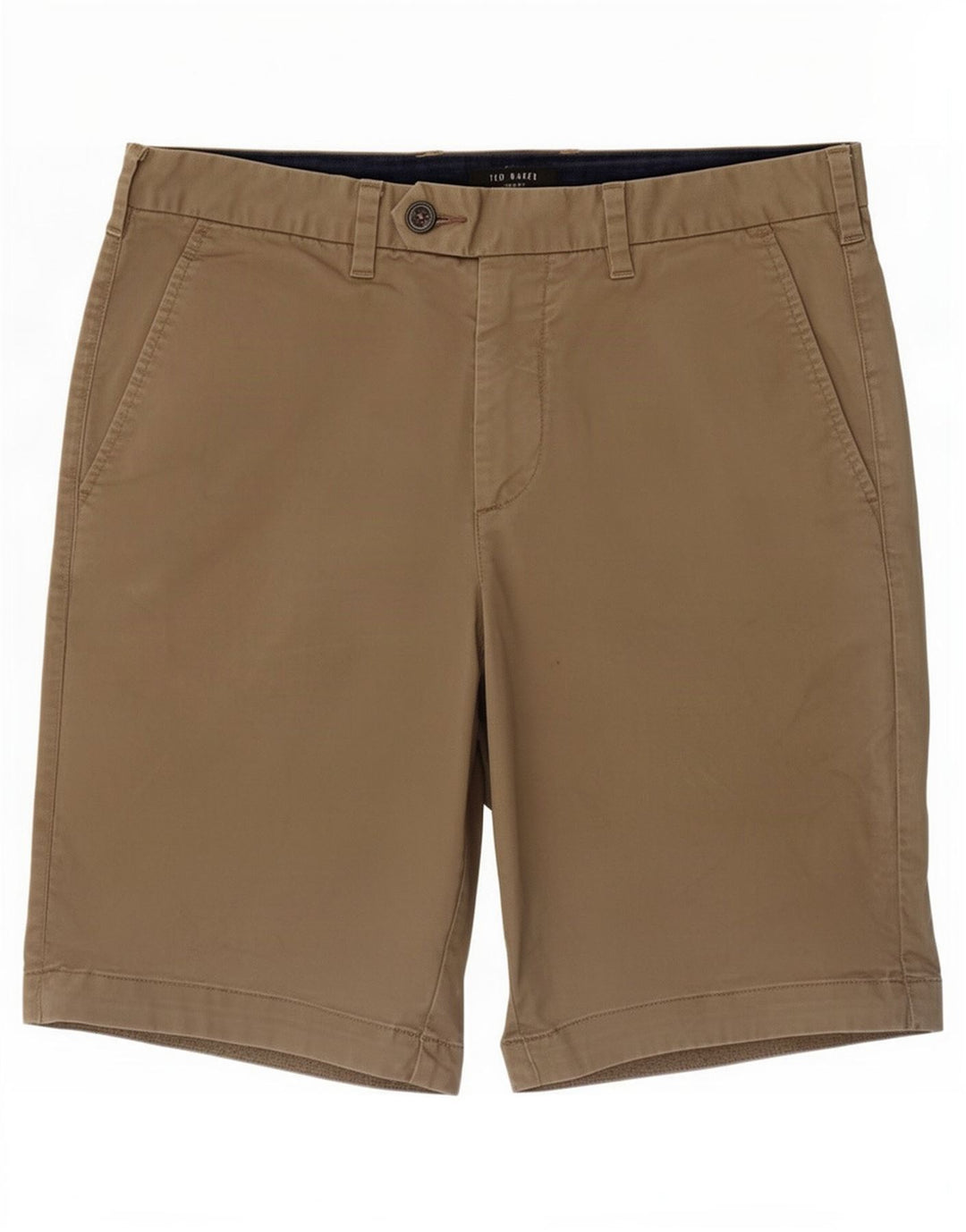 Ted Baker Pantalones cortos chinos para hombre W30 Algodón caqui mediano