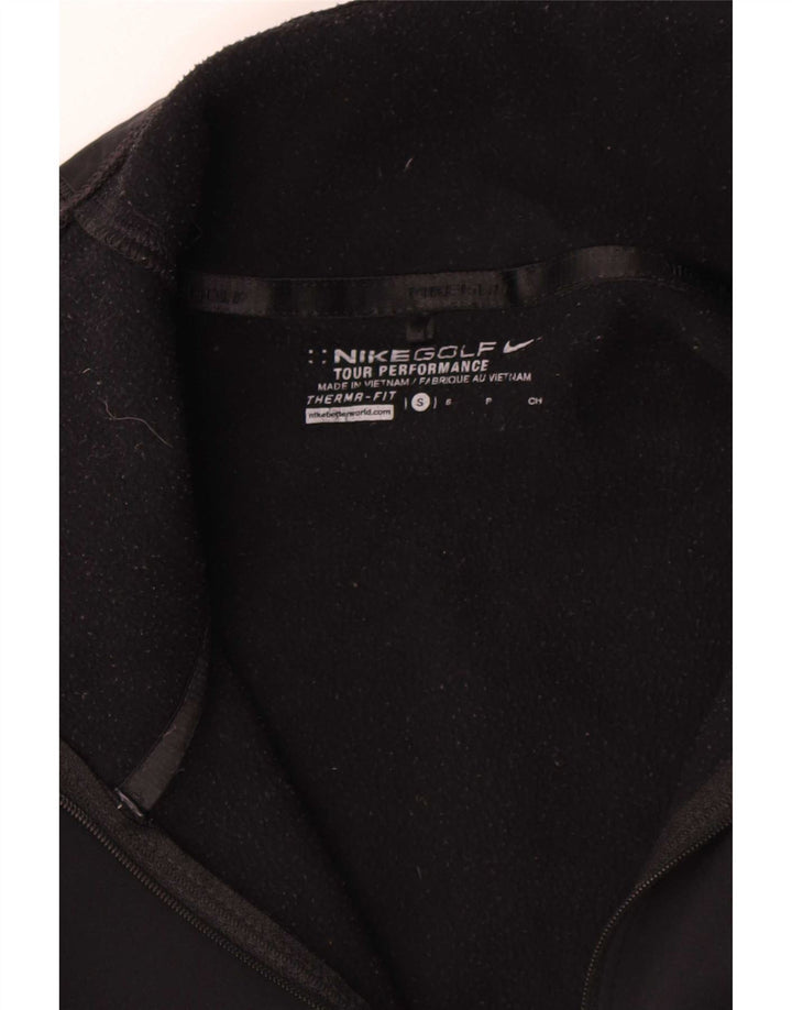 Nike Mujer Therma-Fit Chándal Top Chaqueta UK 10 Small Negro Poliéster