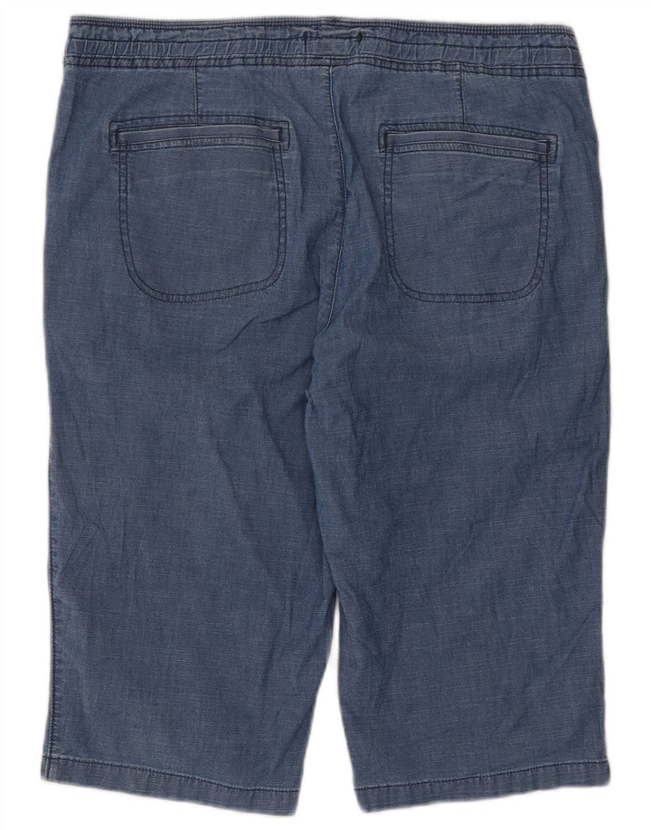 Bermudas Lee de talle medio y ajuste relajado para mujer UK 40 2XL W38 Algodón azul