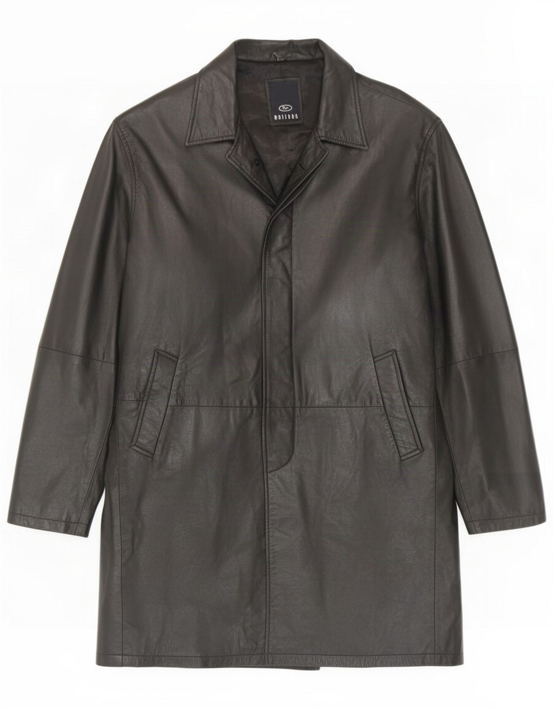 Matinee Abrigo de cuero para hombre UK 44 2XL Negro