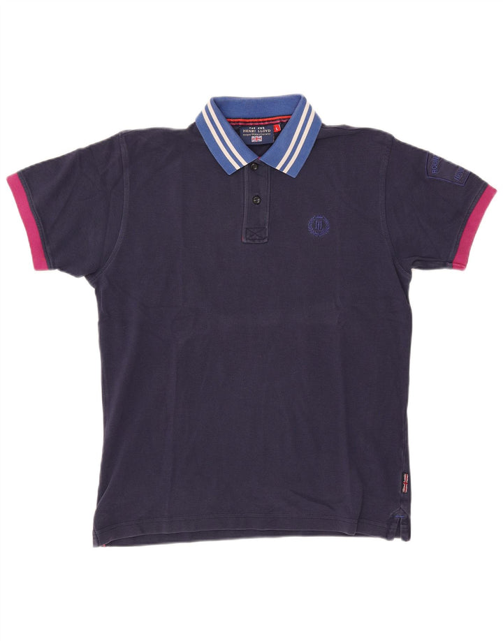 Henri Lloyd Polo para hombre grande azul marino