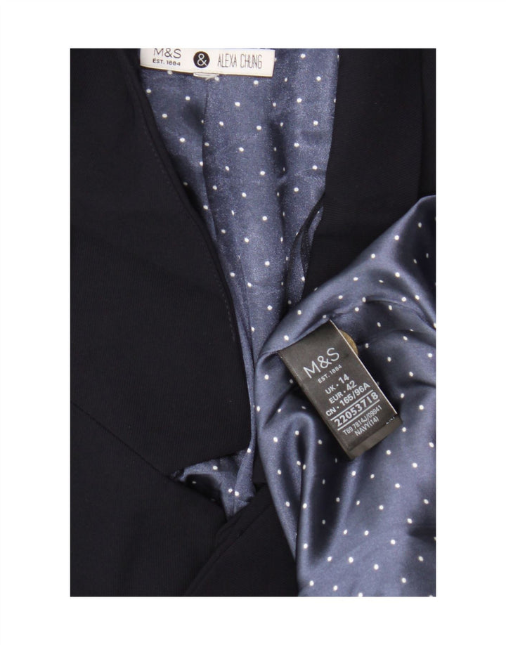 Marks & Spencer Chaqueta Alexa Chung para Mujer UK 44 Grande Azul Marino