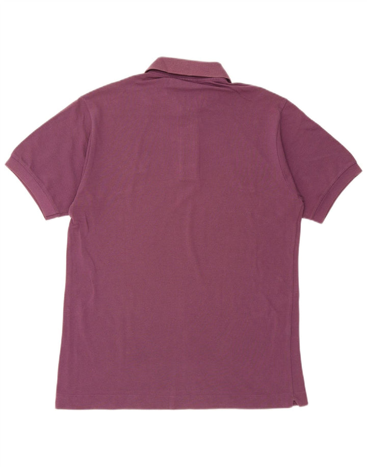 Lacoste Polo para hombre talla 3 pequeño algodón morado