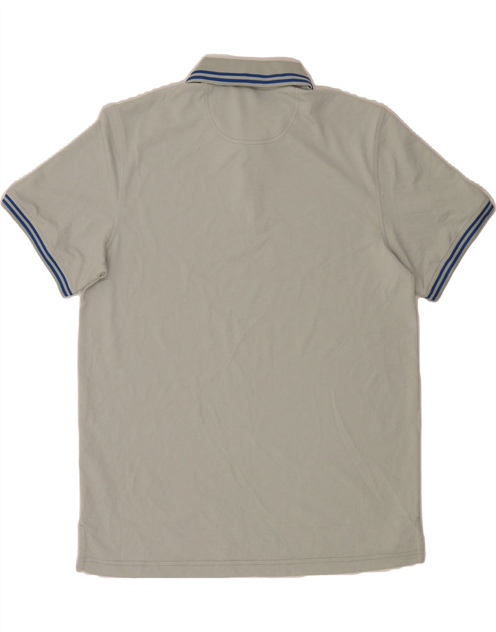 IZOD Mens Stretch Polo Shirt Medium Grey Polyester Vintage Izod and Second-Hand Izod from Messina Hembry 