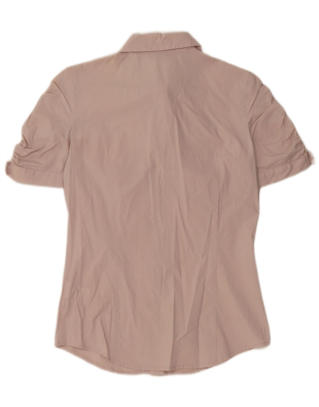 MAX & CO. Blusa camisera de manga corta para mujer UK 10 Small Pink Cotton