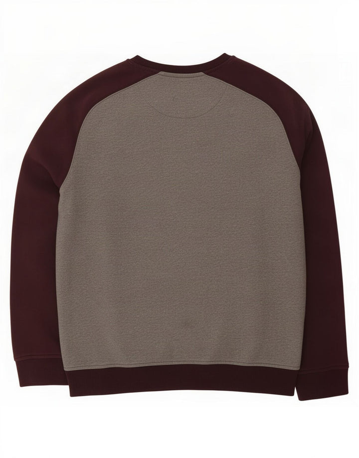 Lyle & Scott Sudadera tipo jersey para hombre grande gris color block algodón
