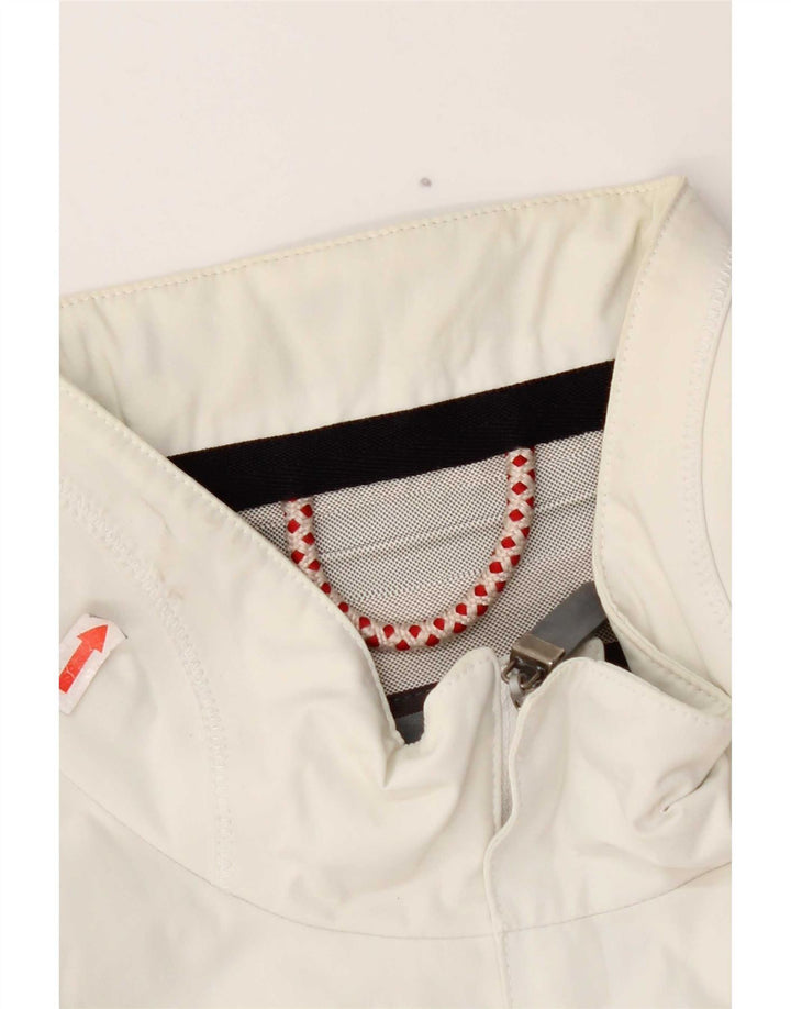 Slam Chaqueta impermeable para hombre UK 44 2XL Nylon blanco