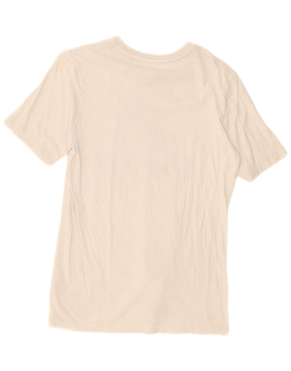 Adidas - Camiseta gráfica para hombre, talla pequeña, algodón blanco
