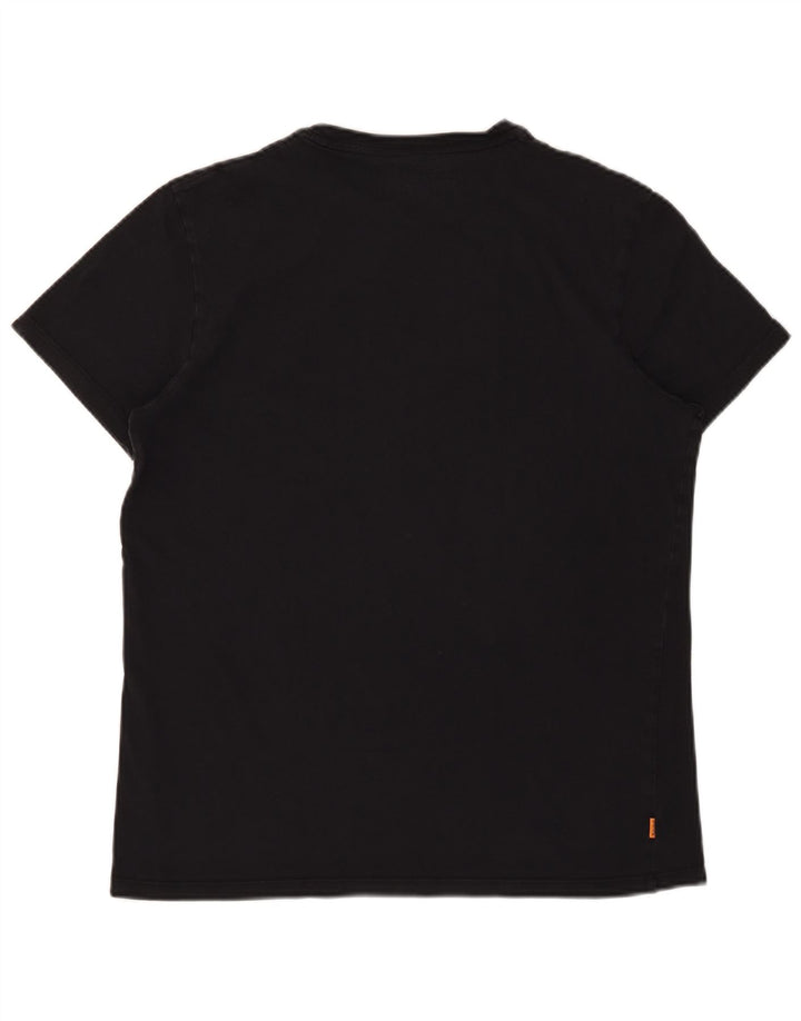 Timberland - Camiseta ajustada para hombre, talla grande, color negro
