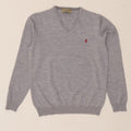 MARLBORO CLASSICS Womens V-Neck Jumper Sweater UK 16 Large Blue Wool Vintage Marlboro Classics and Second-Hand Marlboro Classics from Messina Hembry 