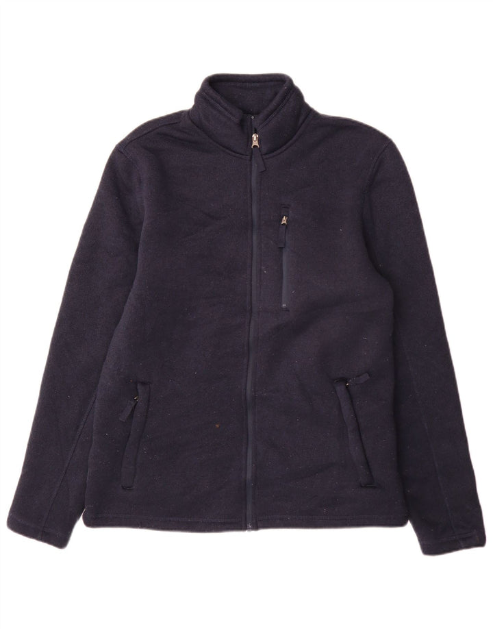 Marks & Spencer Chaqueta tipo chándal Sherpa para hombre Poliéster azul marino mediano