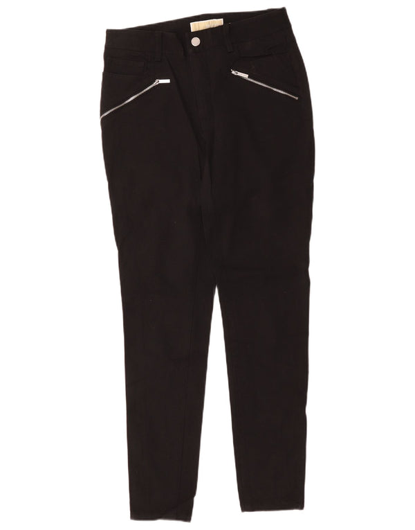 Michael Kors Pantalones casuales ajustados para mujer US 2 XS W28 L28 Algodón negro