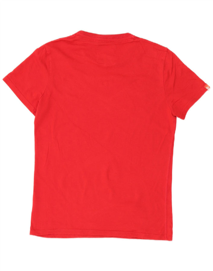 Superdry Camiseta con gráfico Osaka para hombre, talla grande, algodón rojo