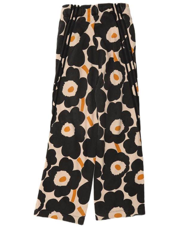 Adidas Mujer Marimekko Graphic Chándal Pantalones UK 8/10 Small Off White