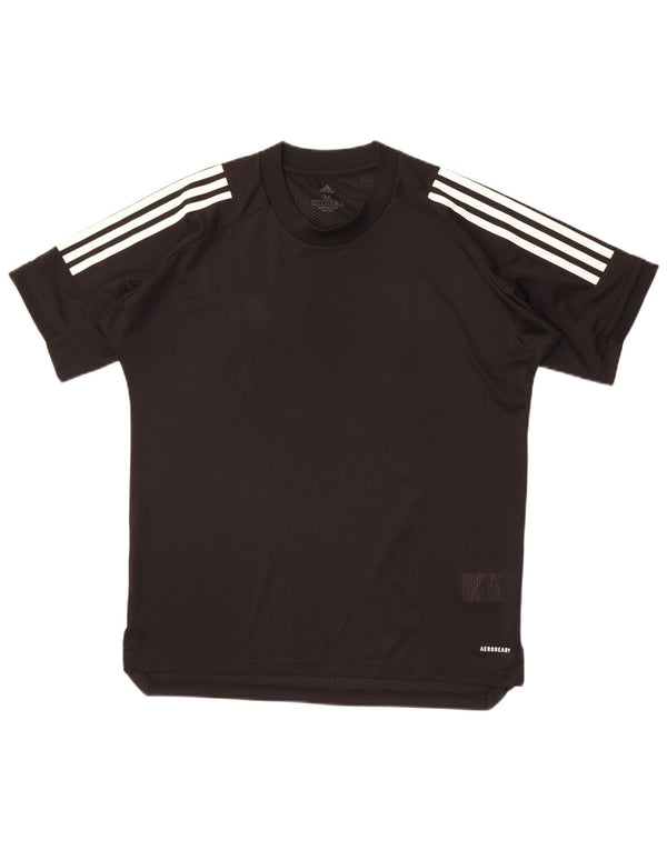 Adidas Mens Aeroready T-Shirt Top Medium Black Polyester
