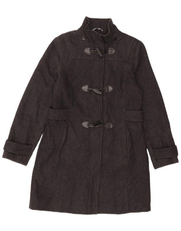 Nautica Trenca para Mujer UK 40 Lana Negra Mediana