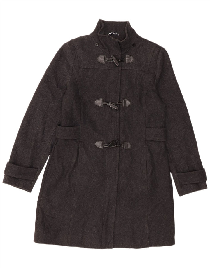 Nautica Trenca para Mujer UK 40 Lana Negra Mediana