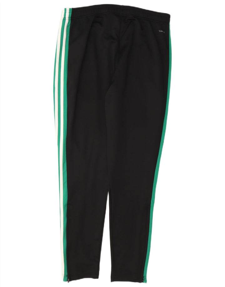 Adidas Hombre Climalite Pantalones De Chándal Grande Negro Colorblock Poliéster