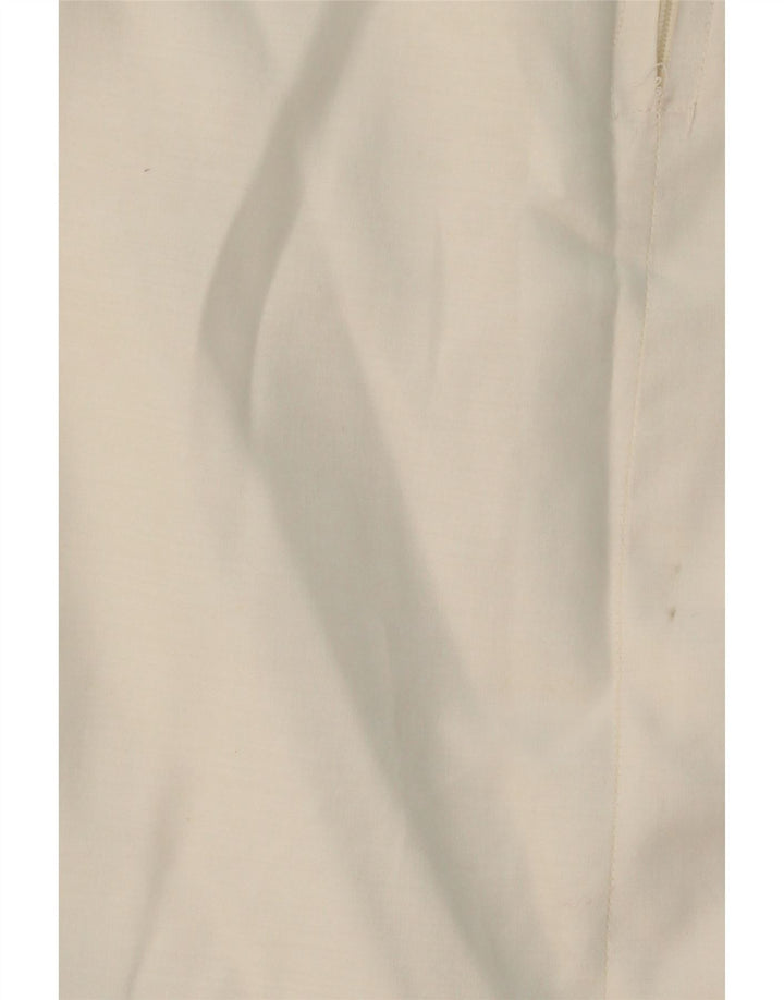 VINTAGE Womens Straight Skirt W34 Large White Striped Vintage Vintage and Second-Hand Vintage from Messina Hembry 