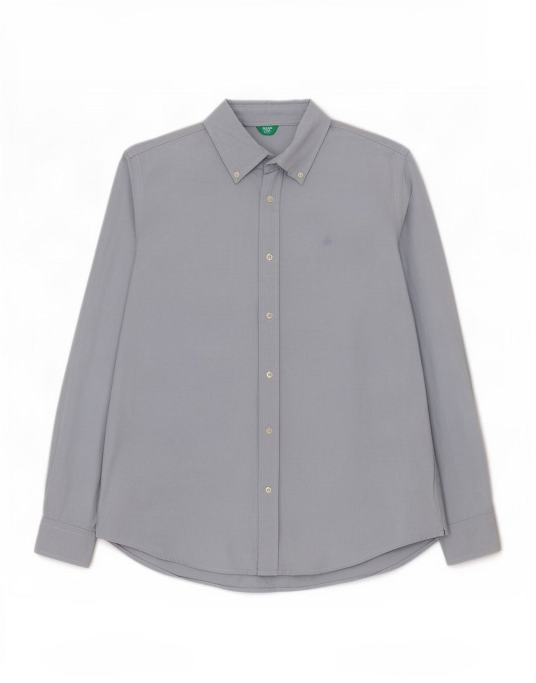 Camisa Benetton Hombre Azul Pequeño