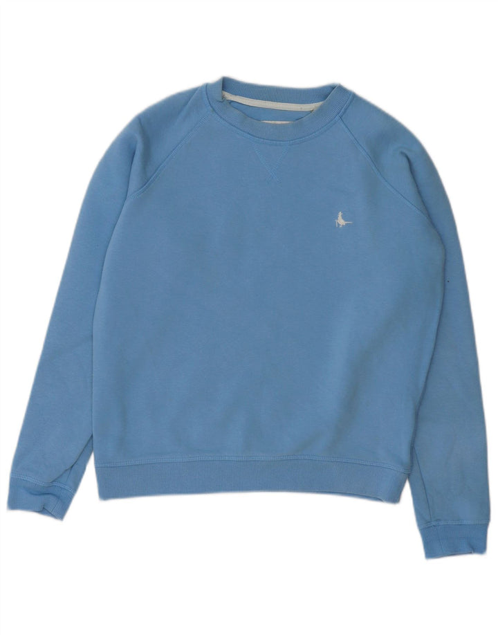 JACK WILLS Sudadera extragrande para mujer, talla 8, algodón azul pequeño