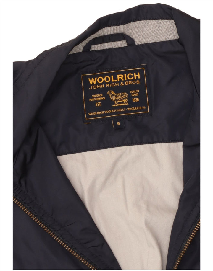 WOOLRICH Cazadora bomber para niño 5-6 años Azul marino Colorblock